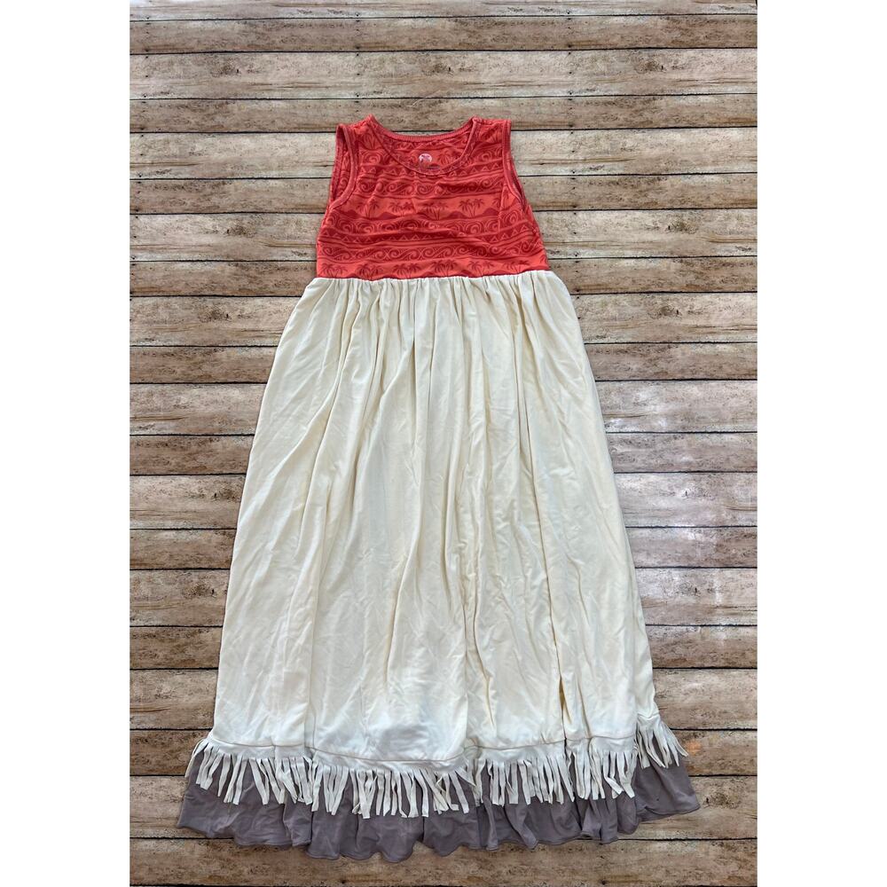 Smocked Sweets Disney Moana Inspired Long Bamboo Nightgown Size 4T